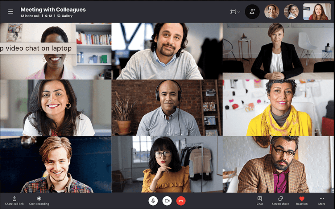 Skype for Business video call