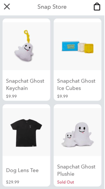 snapchat merchandise store