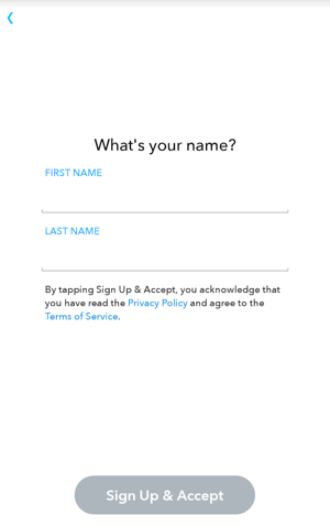snapchat-signup