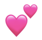 Snapchat pink hearts emoji to indicate best friends for two months