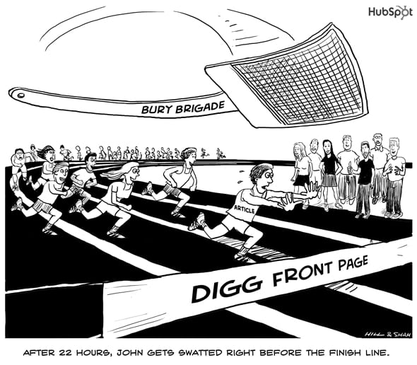 HubSpot Digg bury brigade 