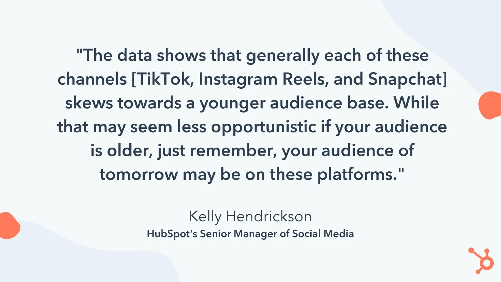 hubspot quote on social media challenges for 2022