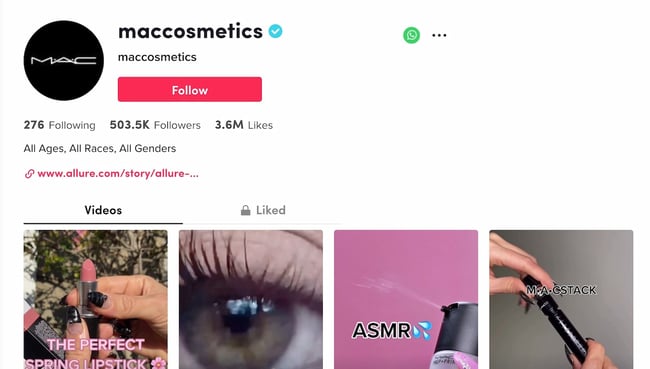 social media customer service examples: mac cosmetics