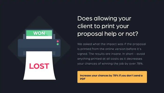 social medial proposal: printing graphic