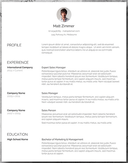 Resume Template With Picture from blog.hubspot.com