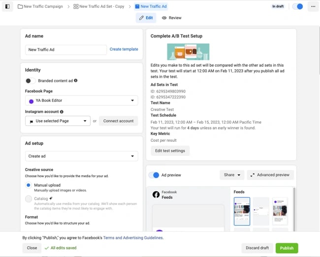 Facebook Ads: Previewing Your Live Ad, Help Center