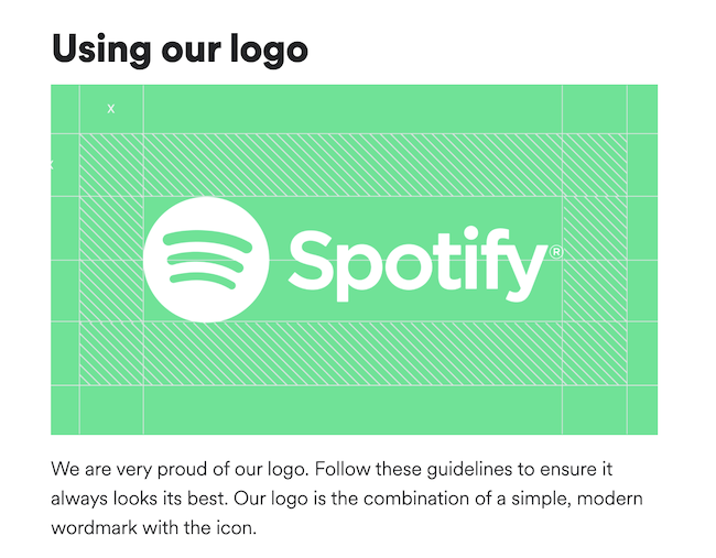 pautas de uso del logotipo de spotify