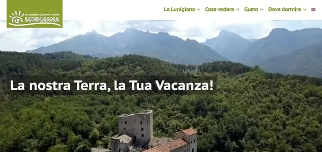 Webnode website example: Lunigiana