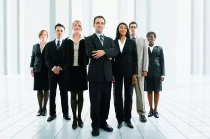 stock photo - business people ready