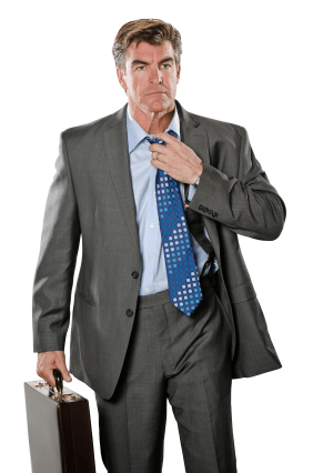 stock photo - business person carrying briefcase
