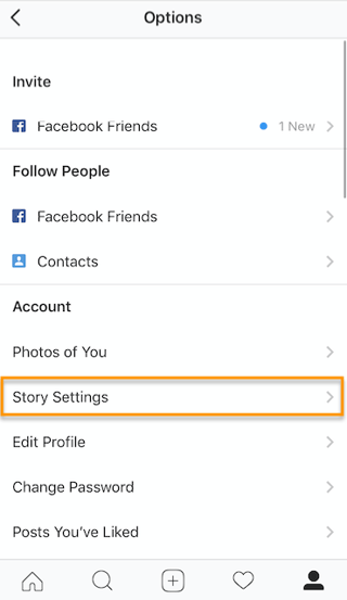 story settings button on instagram - pleased to announce private instagram profile view private