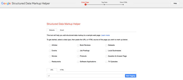 structured data google markup tool