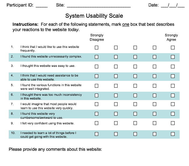 system usability scale template