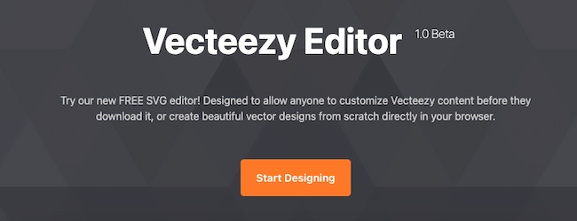SVG software example: Vecteezy Editor