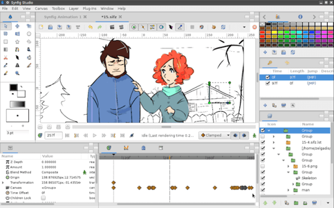 Synfig video animation software