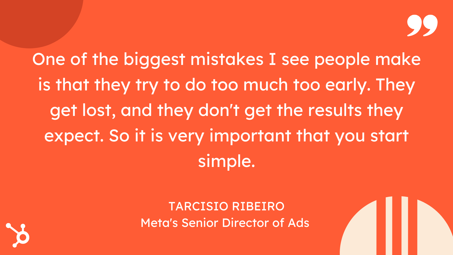 tarcisio quote on facebook ad mistakes