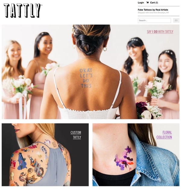 tattly Example of Inspiring Shopify Ecommerce Stores