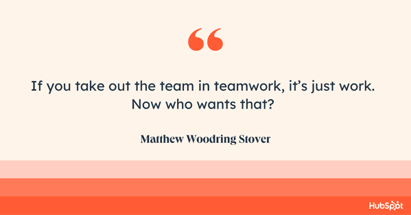 team quote, Matthew Woodring Stover