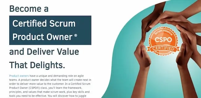 Technology consulting example: SCRUM certification