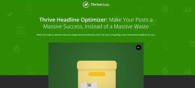 Thrive Headline Optimizer WordPress A/b Testing plugin