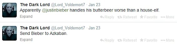 the dark lord voldemort on twitter