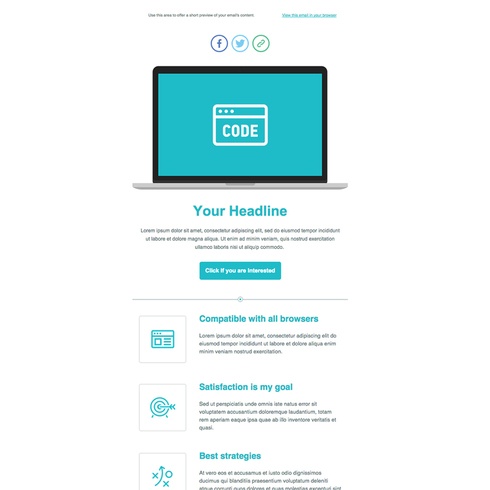 email newsletter templates: themezy