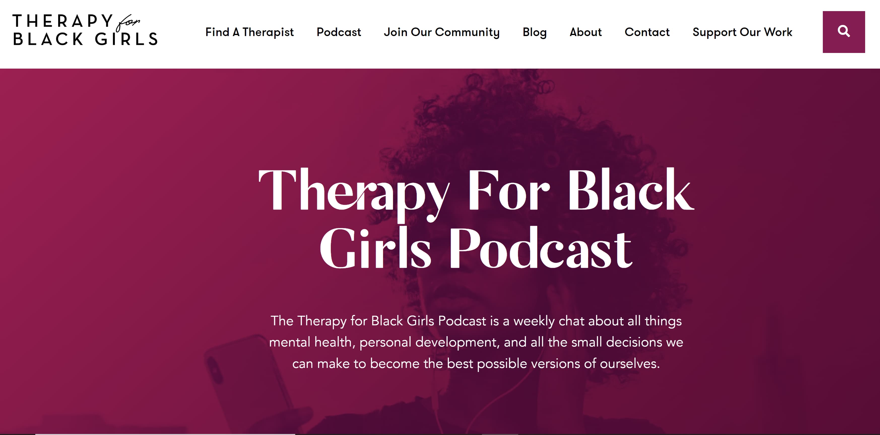 Therapy for Black Girls is an example of a niche digital creator