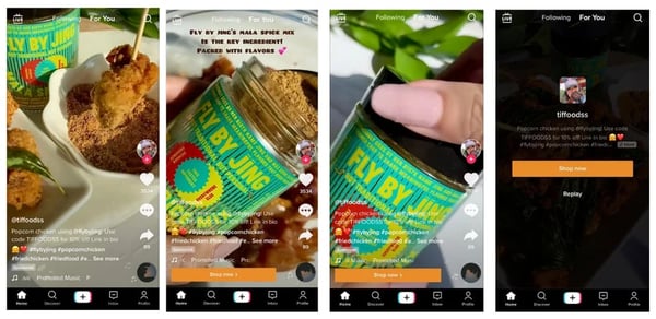 tiktok ad example by fly by jing