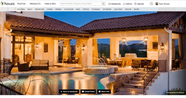 Houzz - a social network for contractors, builders and remodelers