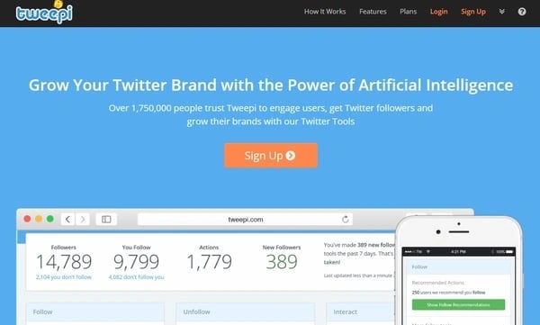 Grow your Twitter brand with Tweepi AI
