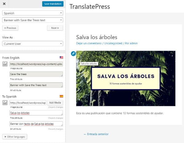 TranslatePress Plugin Translation Plugins for Multilingual WordPress Sites