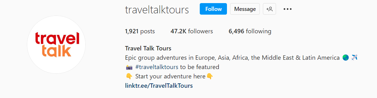 Good Instagram bio ideas for travel, travel talk