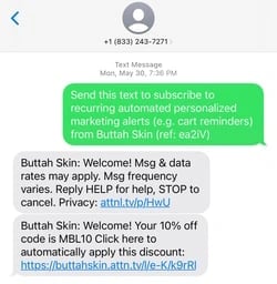 trigger marketing example: buttah skin