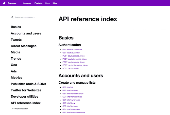 twitter-api-reference-index