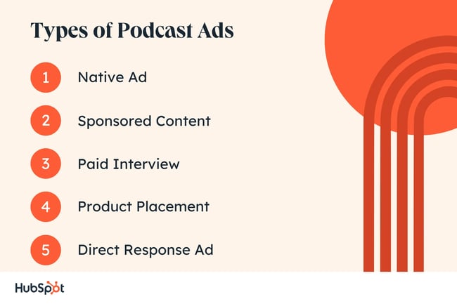 podcast ad tips, ad types