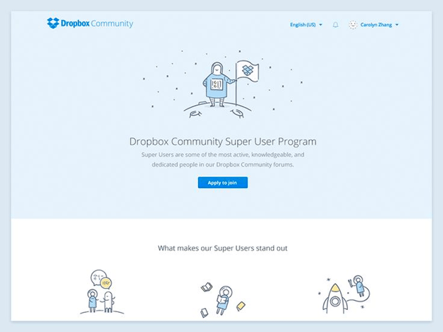 Dropbox ux content strategy example