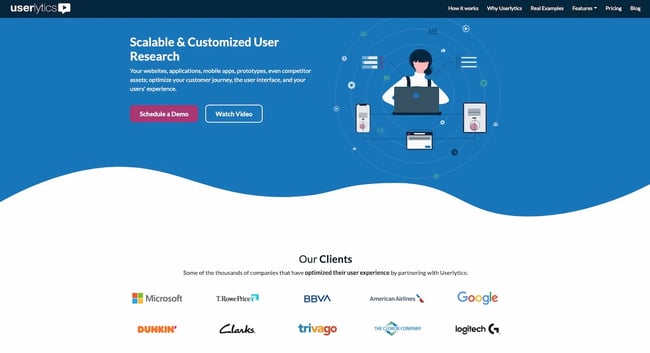 Userlytics usability testing platform for market research