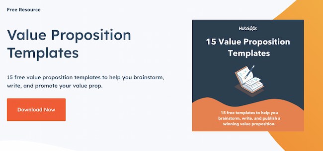 Sales cadence best practices tool: Value proposition templates, HubSpot