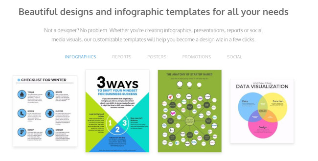 venngage online design tool for infographics