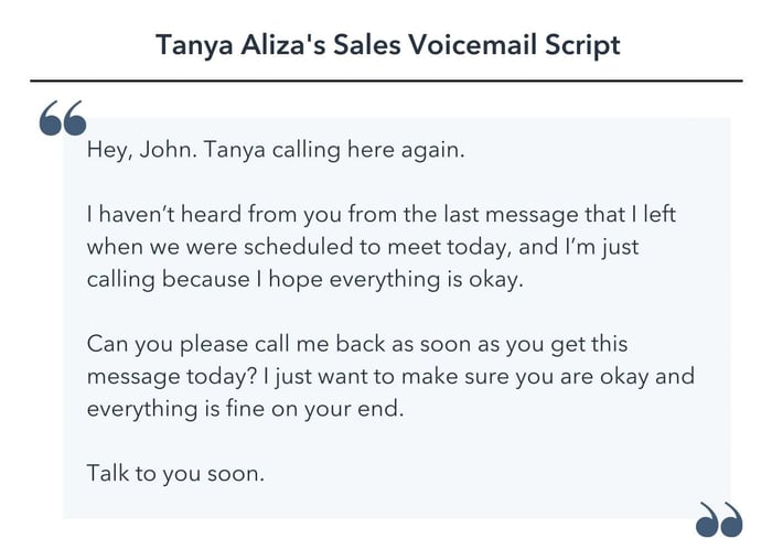  sales voicemail template 9