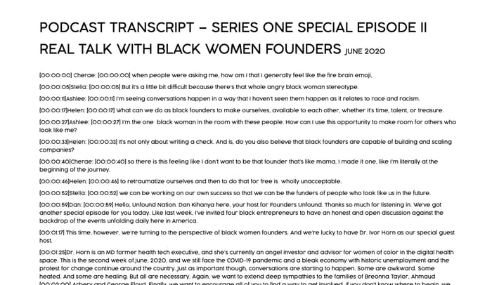 Transcription de l'épisode pocast Founders Unfound conforme aux directives WCAG 1.2