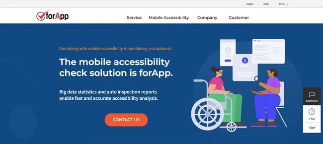 forApp is an automated accessibility testing tool for mobile applications