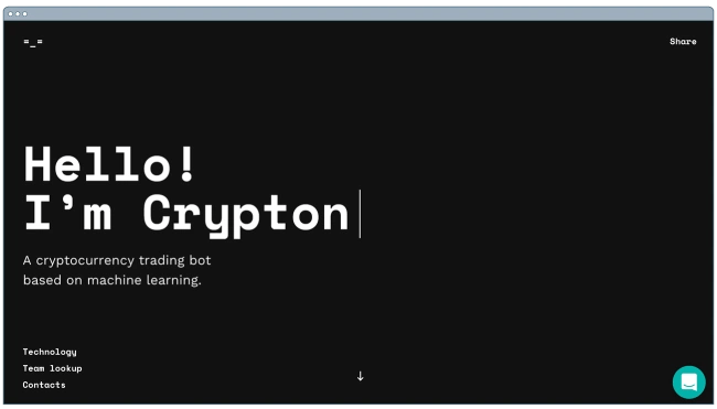 Best website examples: crypton.trading