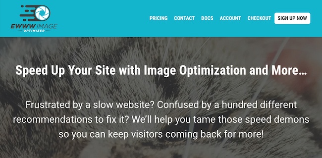 Website optimization tools: EWWW Image Optimizer