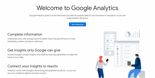 Website optimization tools: Google Analytics