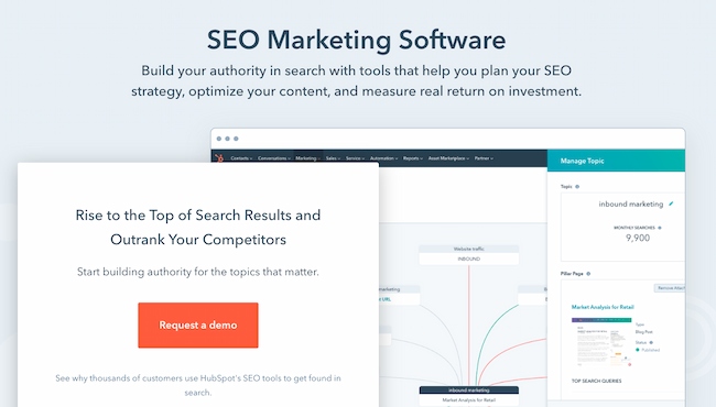 Website optimization tools: HubSpot SEO Marketing Software
