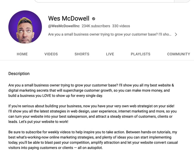 How to Write the Perfect  Channel Description in 2021