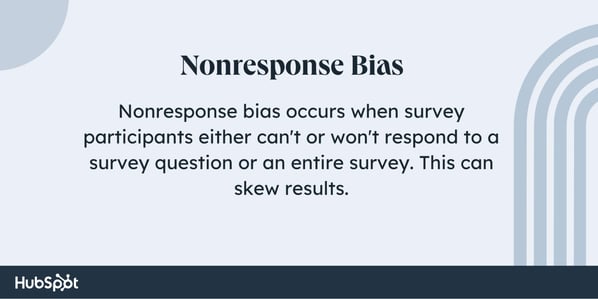 what is nonresponse bias