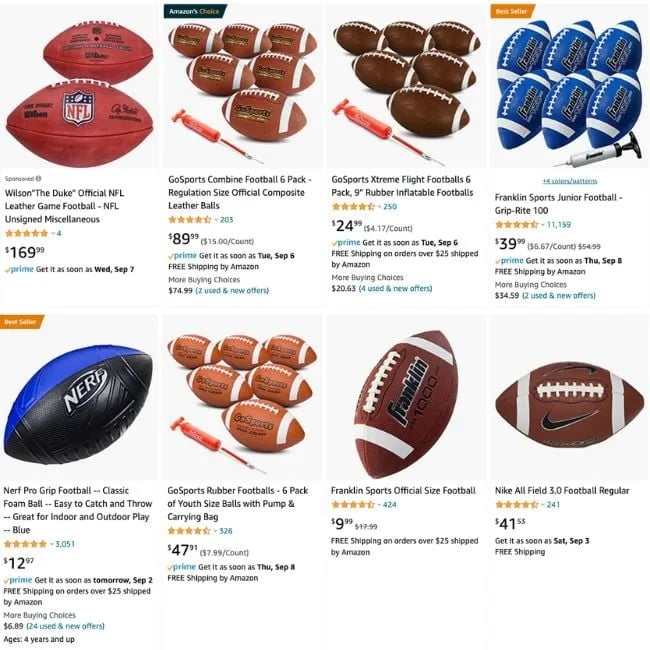 best selling footballs on amazon