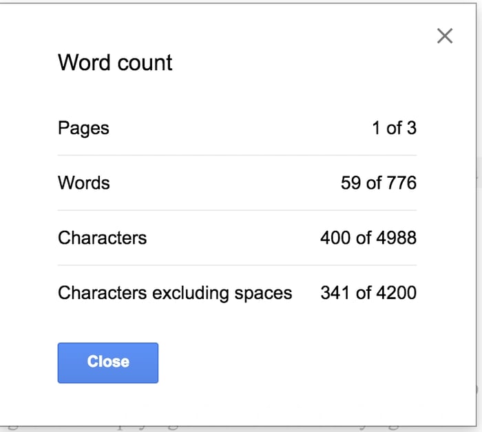 How to do a character count in Google Sheets